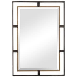 Uttermost Carrizo Gold and Bronze Rectangle Mirror