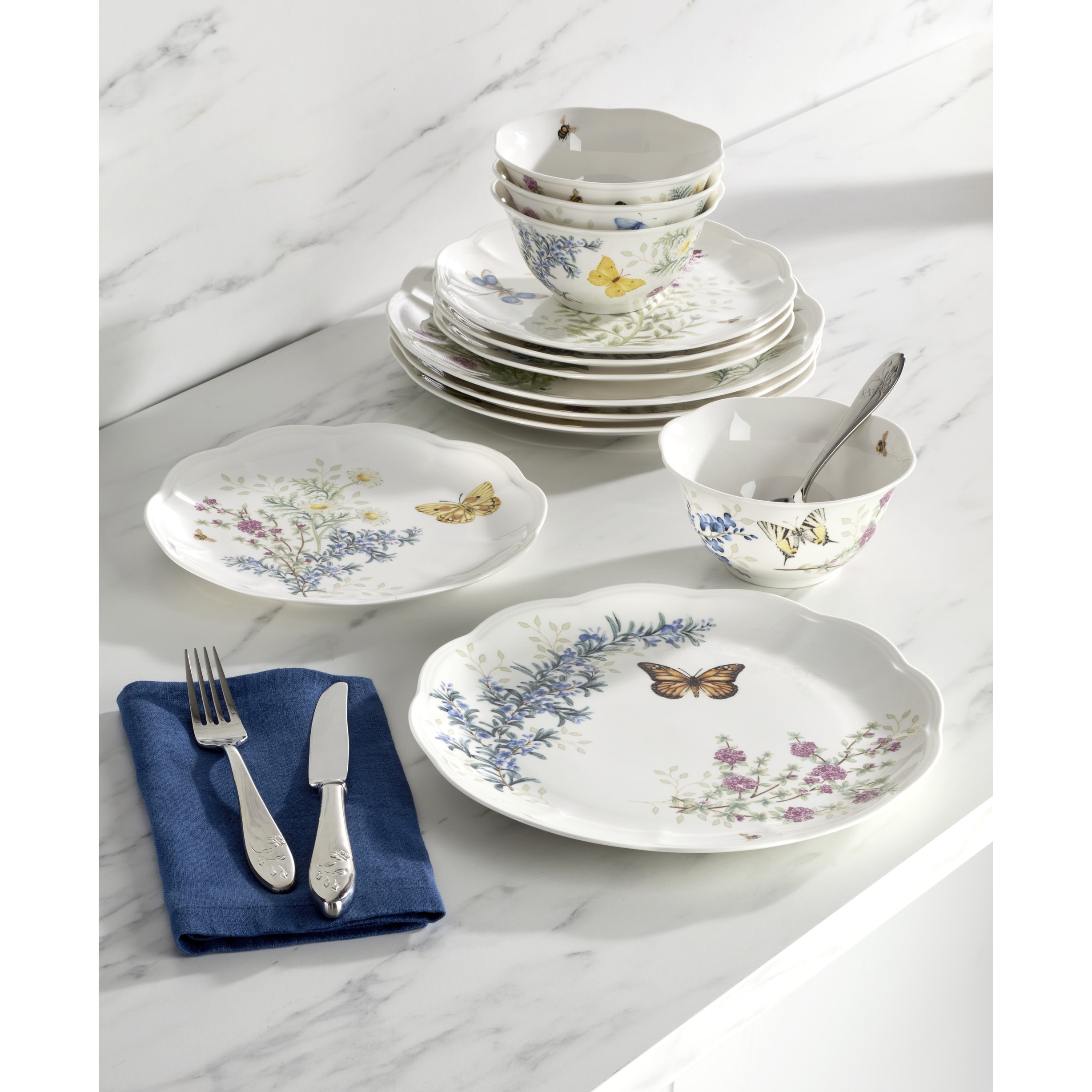 Lenox Butterfly Meadow Lenox White Dinnerware Sets Lenox Butterfly