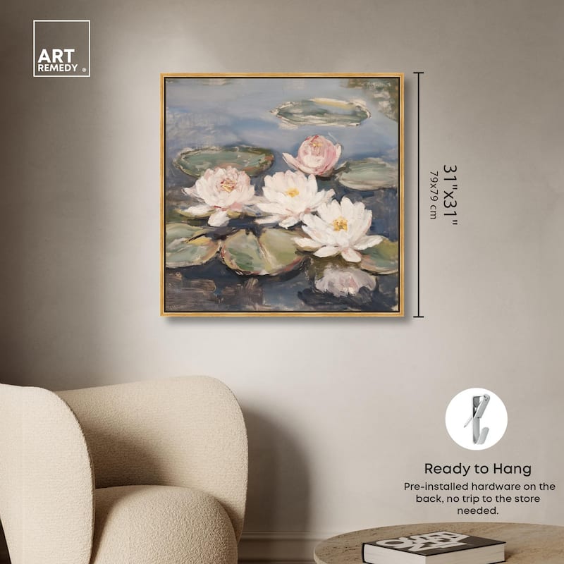 Water Lilies Canvas by Art Remedy