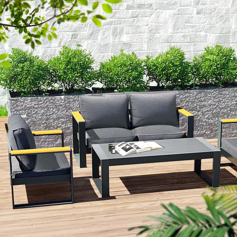 Aoodor Aluminum Outdoor Coffee Table - Stylish and Durable Addition to Your Outdoor Space