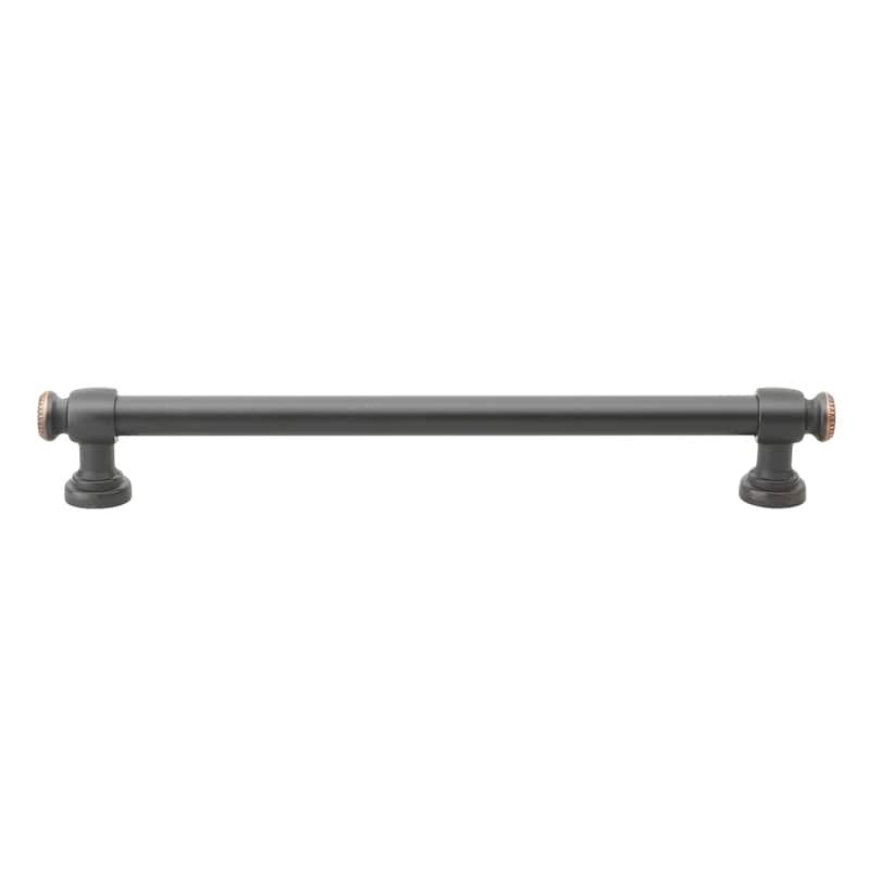 GlideRite 5-Pack 7-5/8 in. CC Classic Oil Rubbed Bronze Euro Bar Pulls - Oil Rubbed Bronze