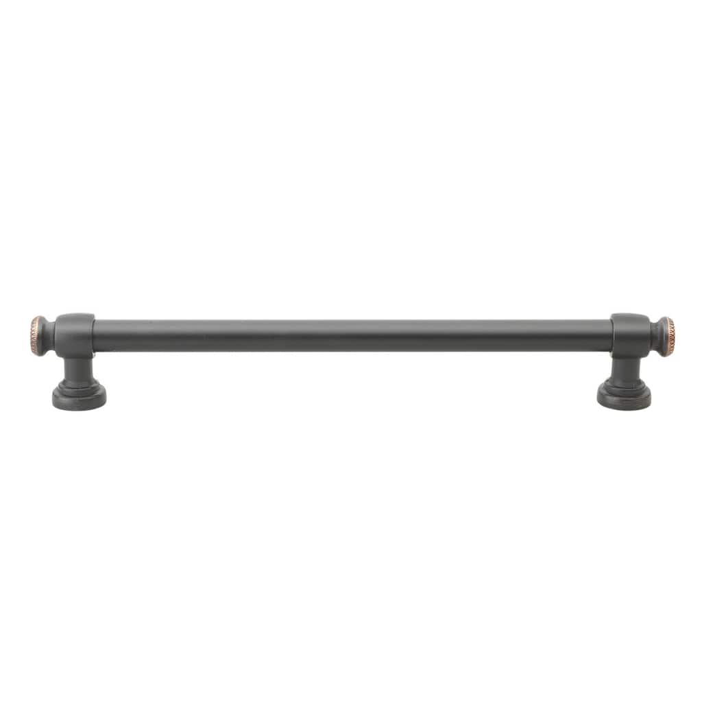 GlideRite 6-5/16 in. CC Oil Rubbed Bronze Modern Solid Steel European Cabinet Bar Pulls (Pack of 10 or 25)