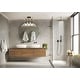 preview thumbnail 3 of 1, Kingswood - 3-Light Open Bulb Wall Light - Natural Wood