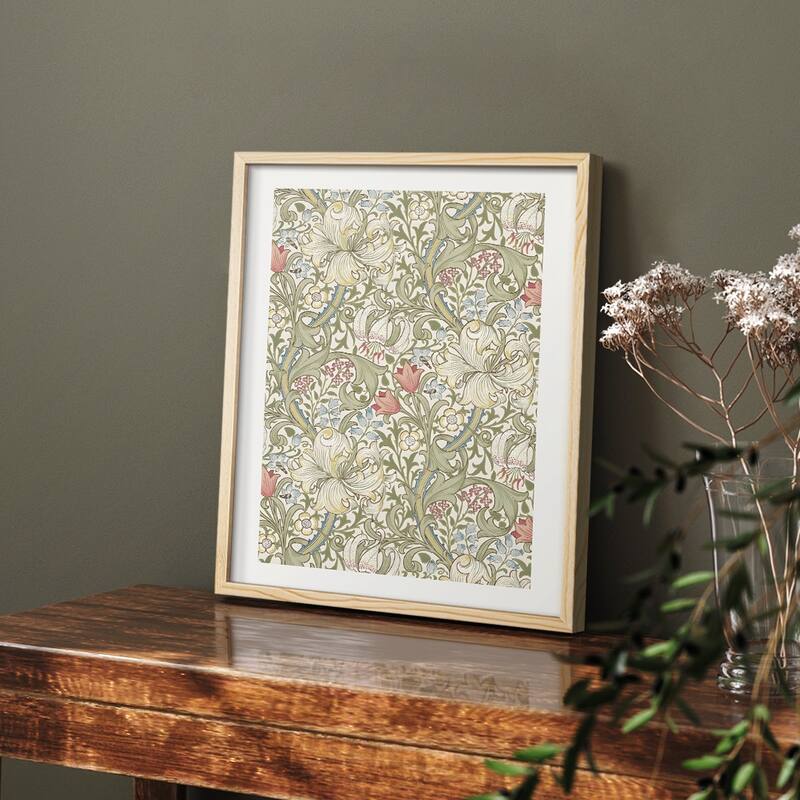 Vintage Floral Print CCCV -Framed Print