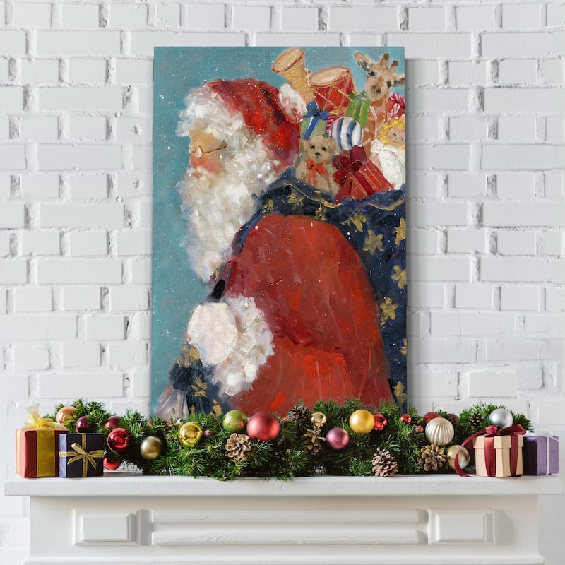 Santa's Ready-Premium Gallery Wrapped Canvas - Ready to Hang