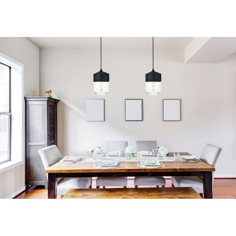 1-Light Pendant with 7 inch Clear Glass