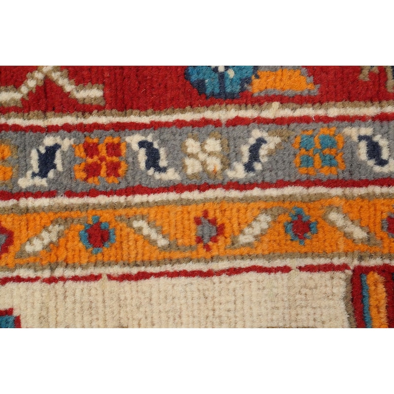 Hand Knotted Oriental 100% Wool Carpet Traditional Medallion Red Heriz (serapi) Area Rug - 9' 10'' X 7' 11''