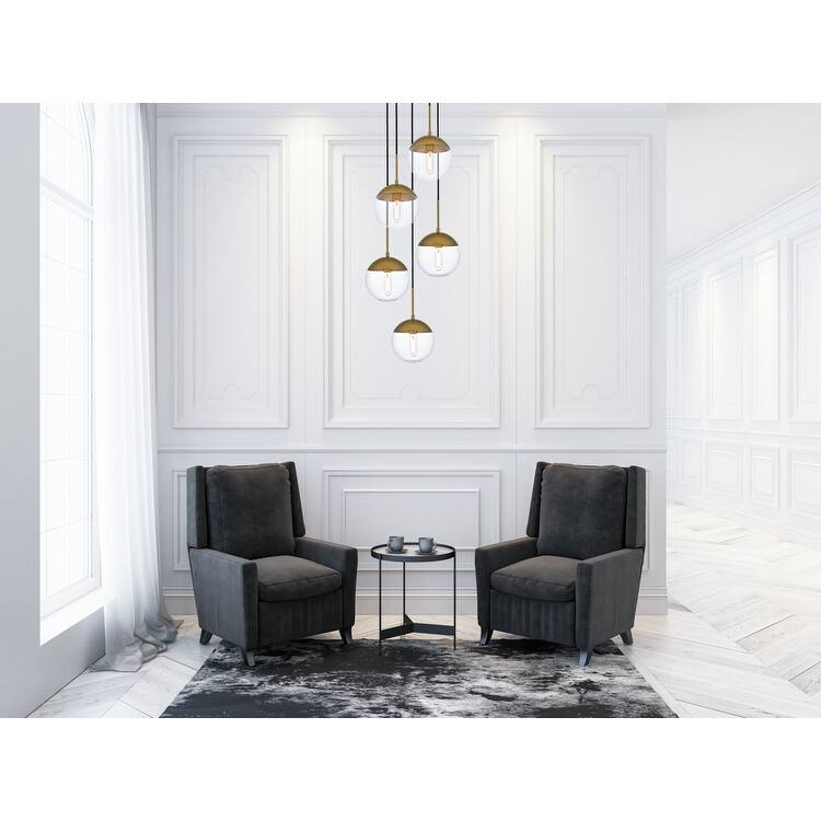 5-Light 18 inch Pendant with Clear Glass