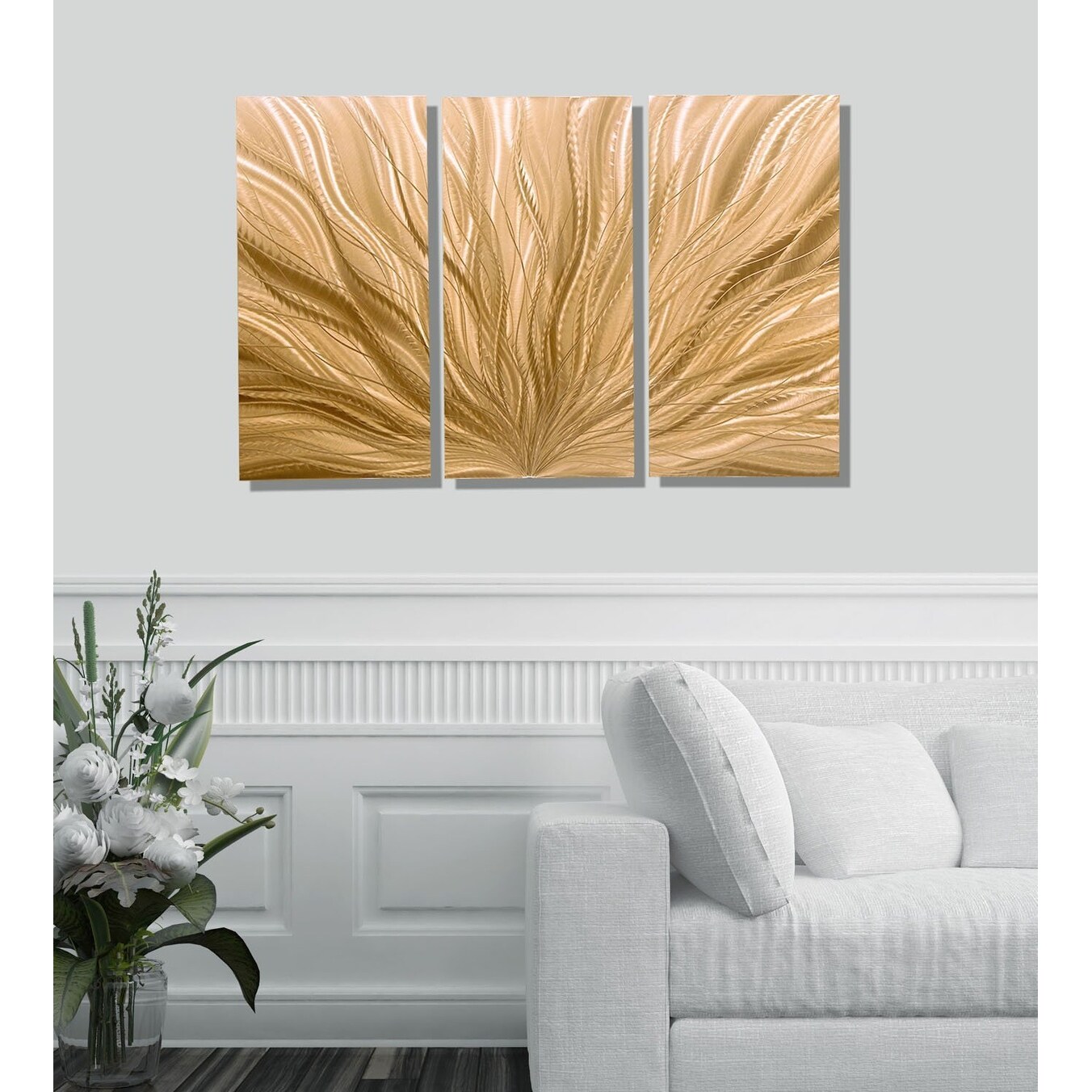 Antiquitaten Kunst Malerei Statements2000 3d Metal Wall Art Panels Abstract Copper Painting By Jon Allen