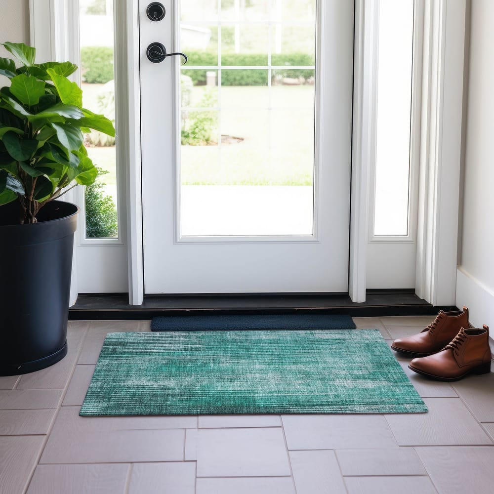 Machine Washable Indoor/ Outdoor Chantille Modern Ombre Rug