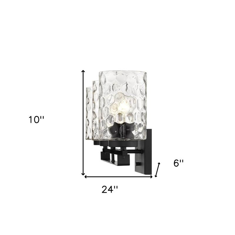 120 Voltage Transitional Flush Mount Vanity Light with Clear Glass Shade and Dimmable Hardwired Fixture