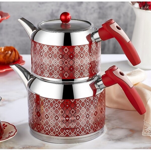 Cookware Stainless Steel Teapot Modern Teapot Silver ...