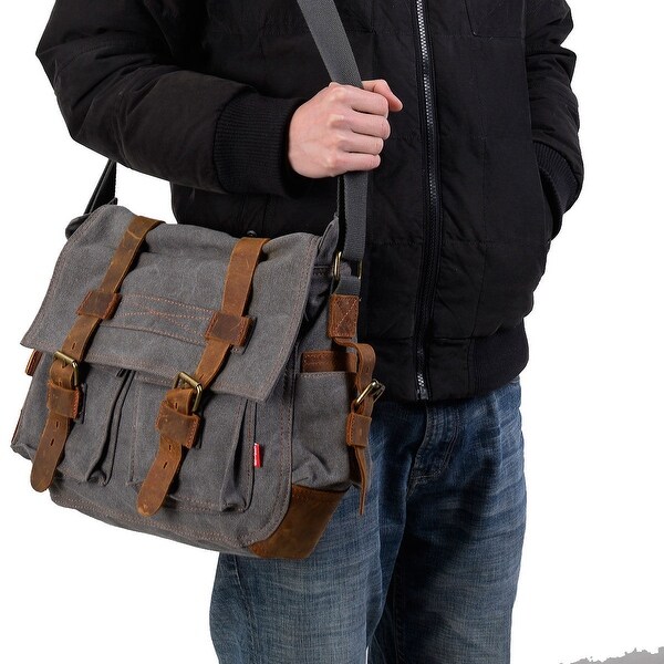 men's vintage canvas messenger bags