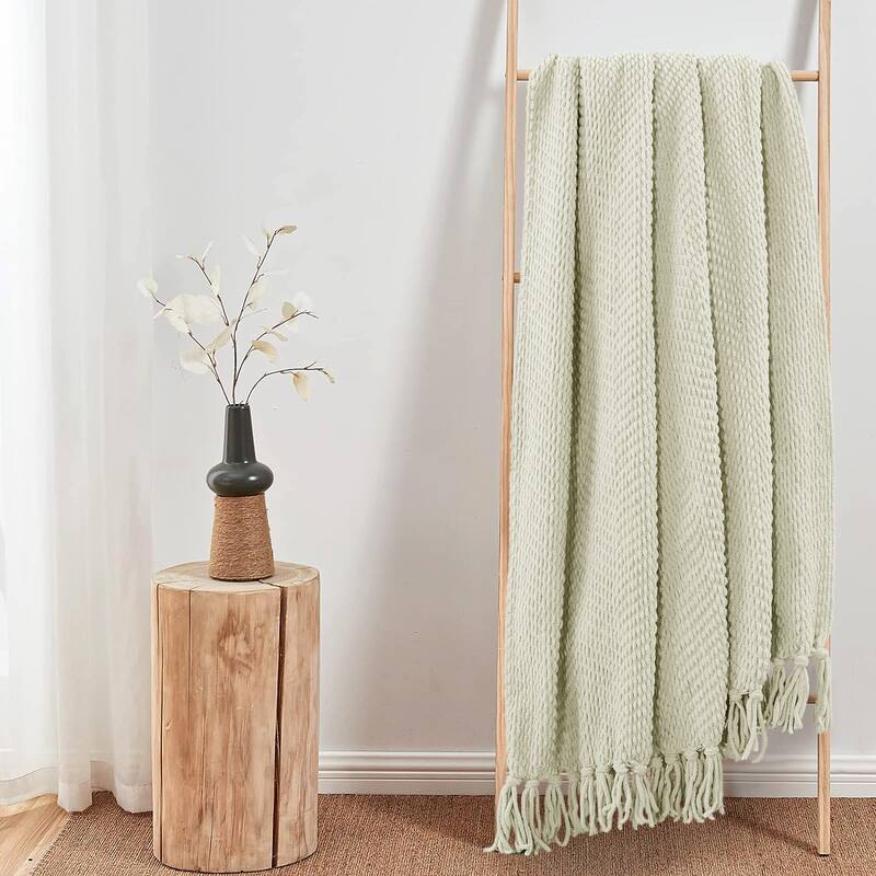Knitted Tweed Couch Throw