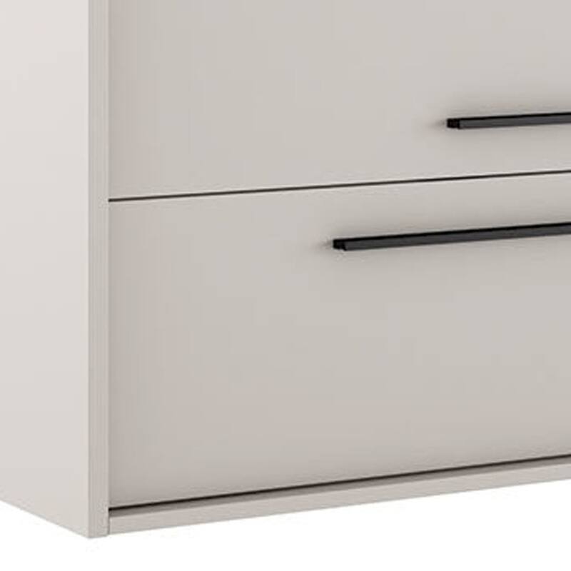 HomeRoots 40" Tan Wood Floating Bathroom Vanity With White Sink And Two Drawers - 40.00 in. x 24.60 in. x 21.60 in.