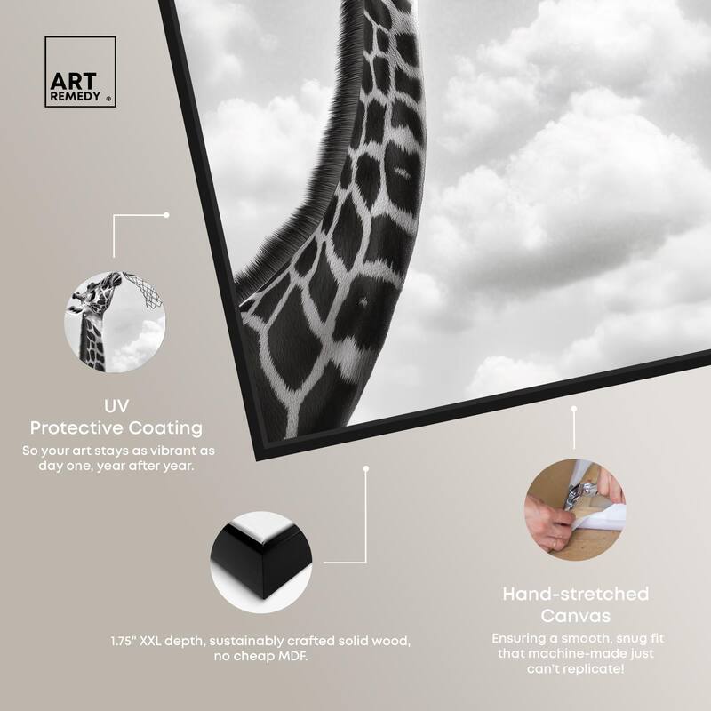 Giraffe Hoops Canvas by Art Remedy