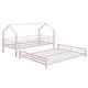 preview thumbnail 12 of 43, Metal House Bunk Bed, Twin over Full