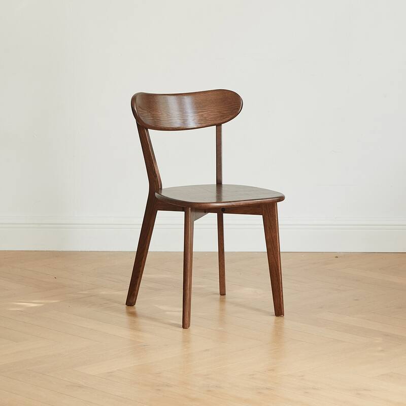 2PCS Solid Wood Dining Chair - Walnut