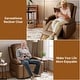 preview thumbnail 34 of 38, Power lift recliner chair with massage, cup holders, and side pocket.