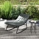 preview thumbnail 8 of 6, Outsunny Outdoor Rocking Chairs Set of 2 with Thick Cushions, Patio Rocking Chairs with Mesh Deep Sea - Gray