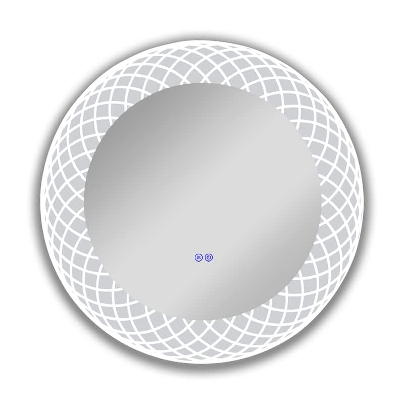 Frameless Back Lit LED Mirror - Silver