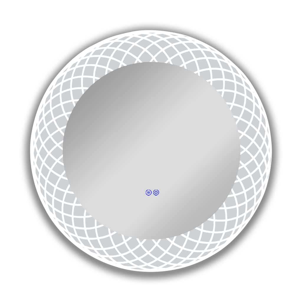 Frameless Back Lit LED Mirror - Silver