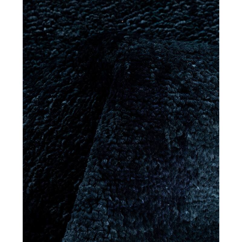 Overdyed One-of-a-Kind Hand-Knotted Area Rug - Black - 2' 5" x 10' 4"
