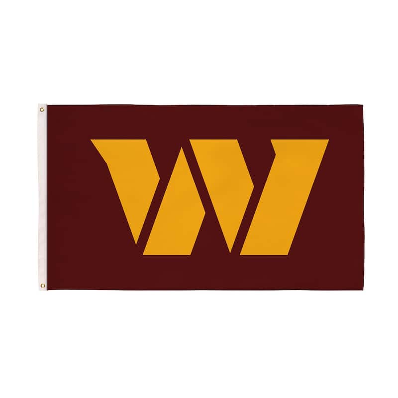 Washington Commanders Single Sided Flag w/ 2 Grommets, 3'x5' - Multi