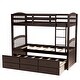 preview thumbnail 9 of 16, Pine Wood Twin Bunk Bed with Trundle