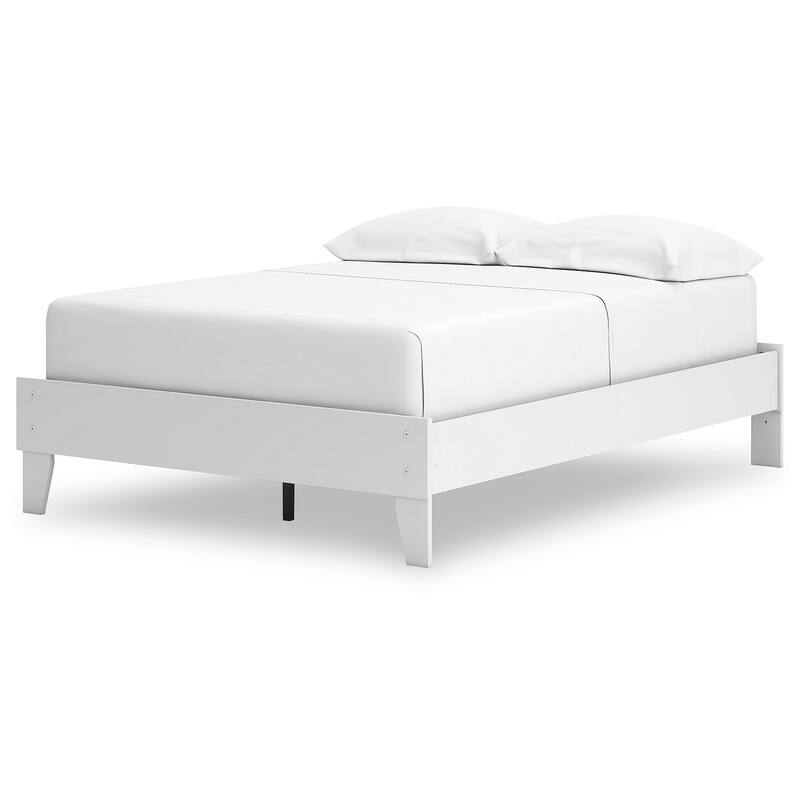 Signature Design by Ashley Hallityn White Panel Platform Bed