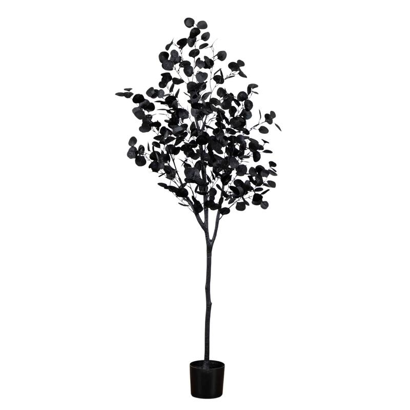 Eucalyptus Halloween Potted Artificial Tree - 6' - Unlit