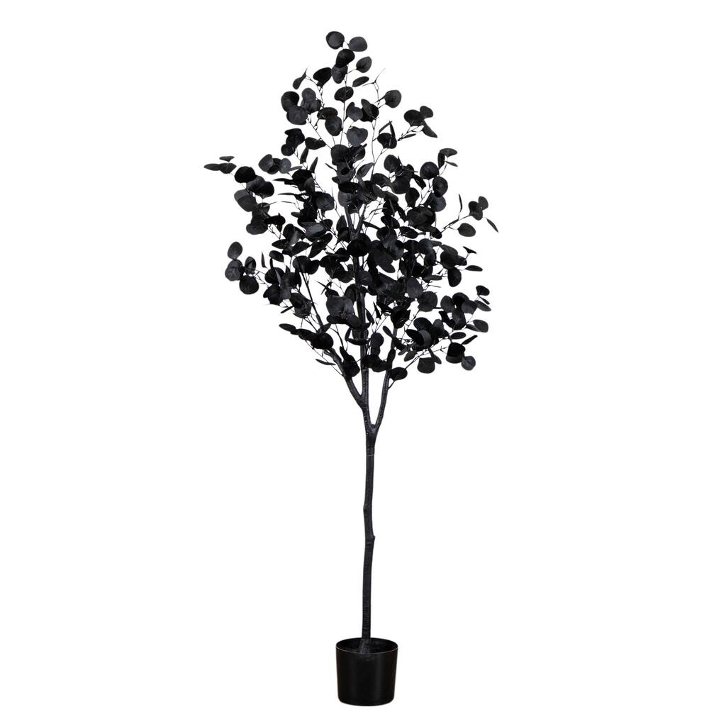 Eucalyptus Halloween Potted Artificial Tree - 6' - Unlit