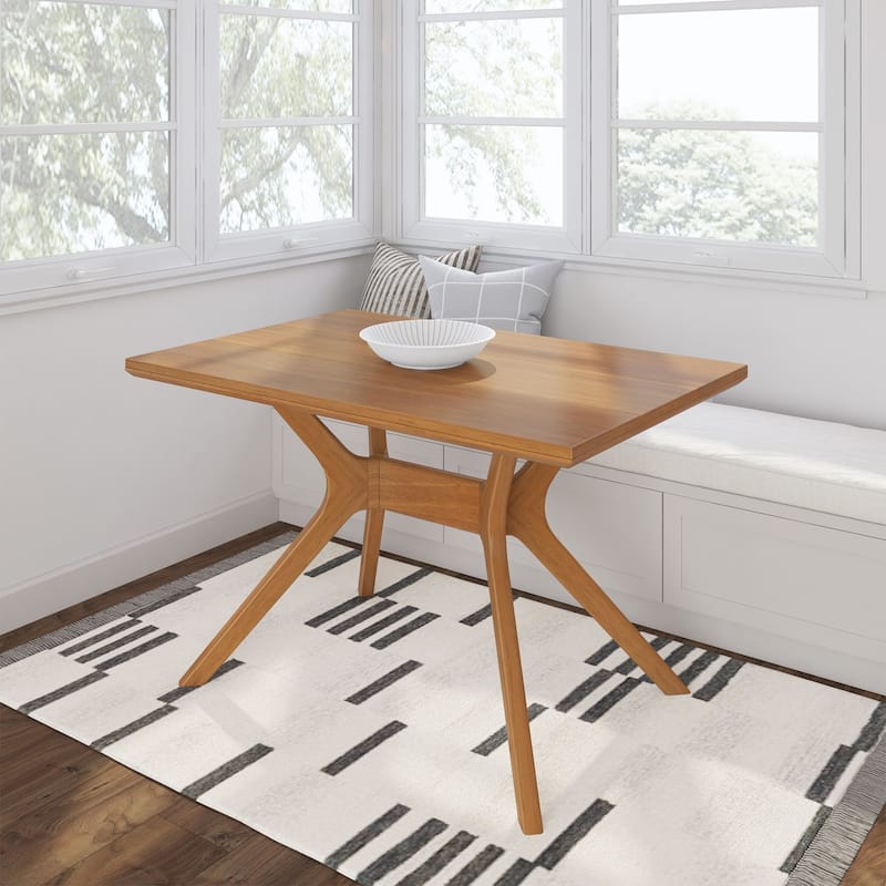 Plank and Beam Verso Rectangular Solid Wood Dining Table - 48" - Pecan