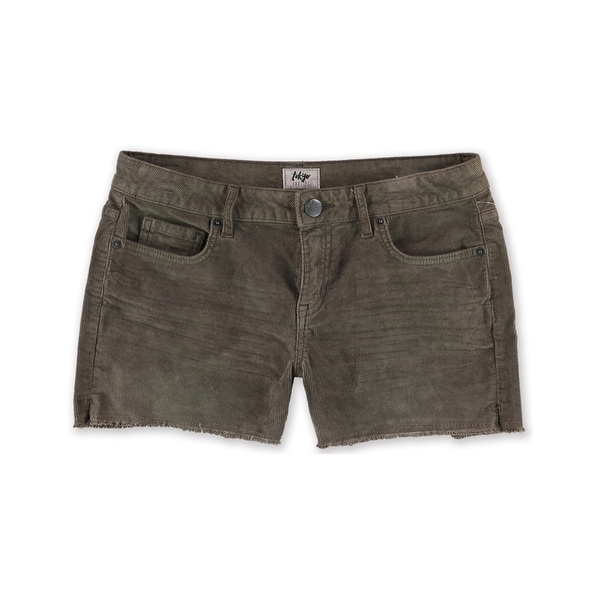 Aeropostale Womens Midi Casual Corduroy Shorts, brown, 000 Size