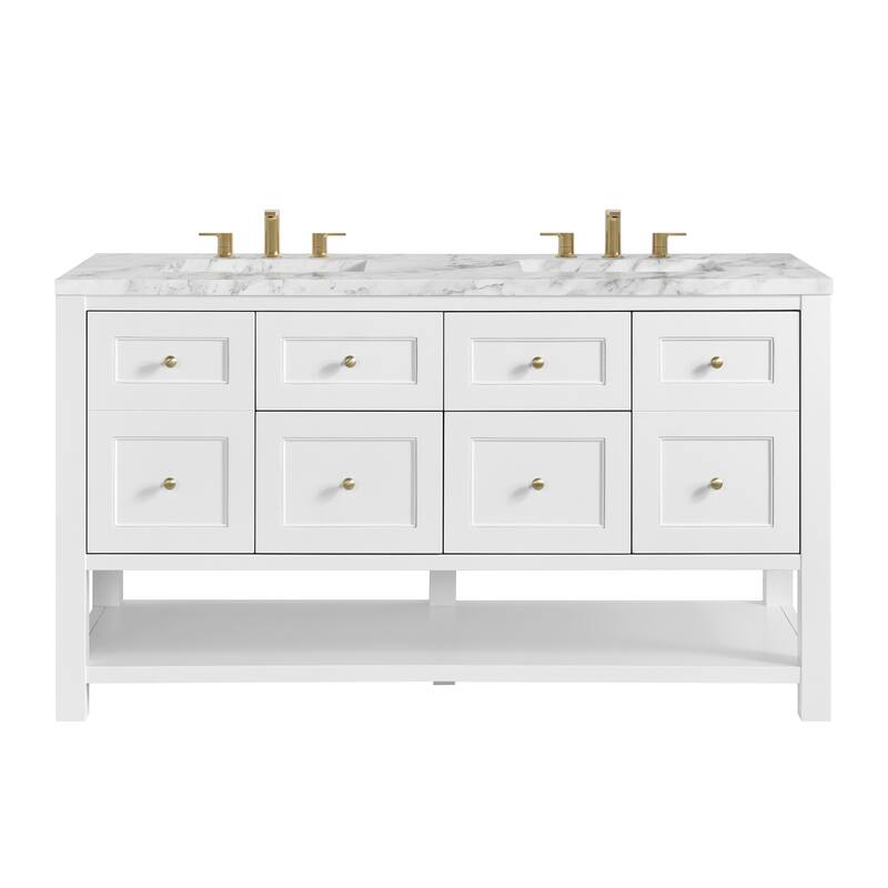 Breckenridge 60" Double Vanity, Bright White - 60D