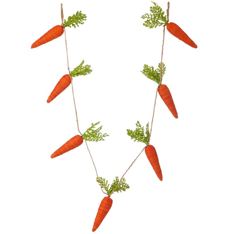56" Jute Carrot Garland
