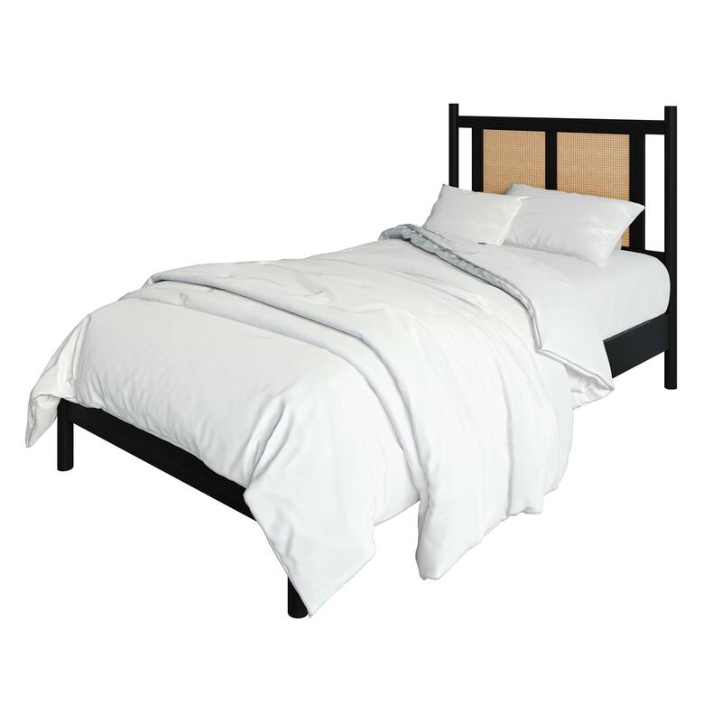 CraftPorch Transitional Wooden Platform Kid Bed