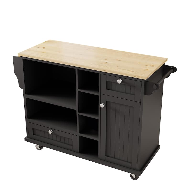 Kitchen Island Cart with Storage