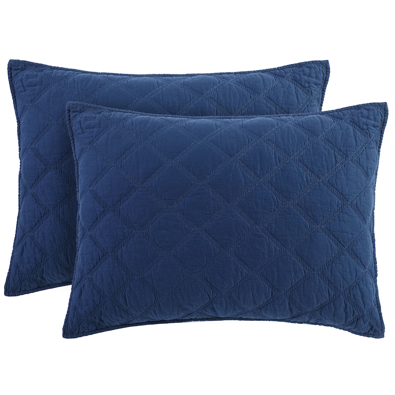 Anne Klein 100% Cotton Diamond Quilt Set
