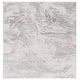 preview thumbnail 3 of 13, SAFAVIEH Platinum Renilde Modern Abstract Fringe Viscose Rug 6'7" Square - Grey/Ivory Beige