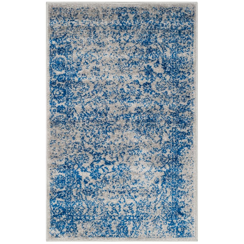 SAFAVIEH Adirondack Dakota Rustic Shabby Chic Distressed Rug - 2'6" x 4' - Grey/Blue - Rectangle