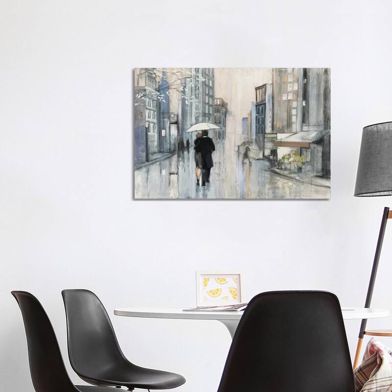 iCanvas "Spring Rain New York Neutral" by Julia Purinton Canvas Print - 26x40x1.5