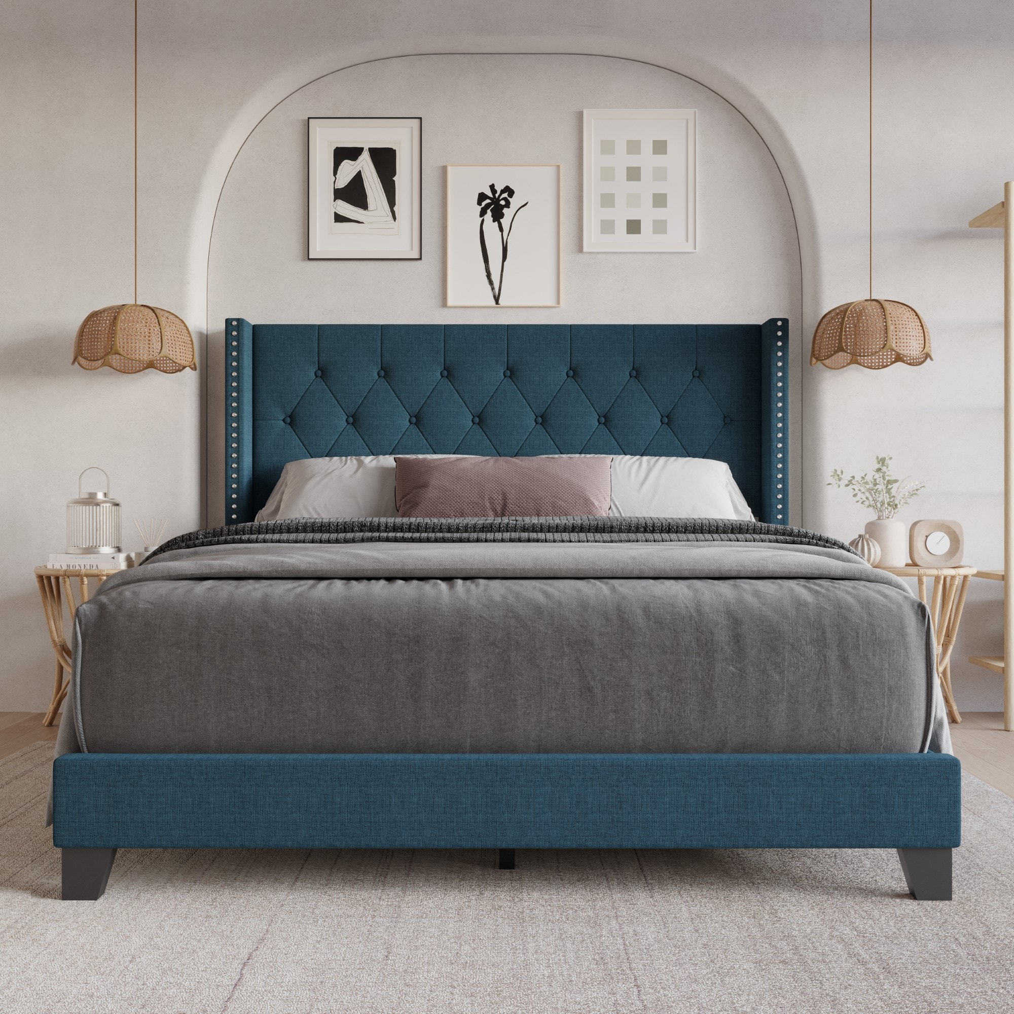 Option Linen Denim Blue