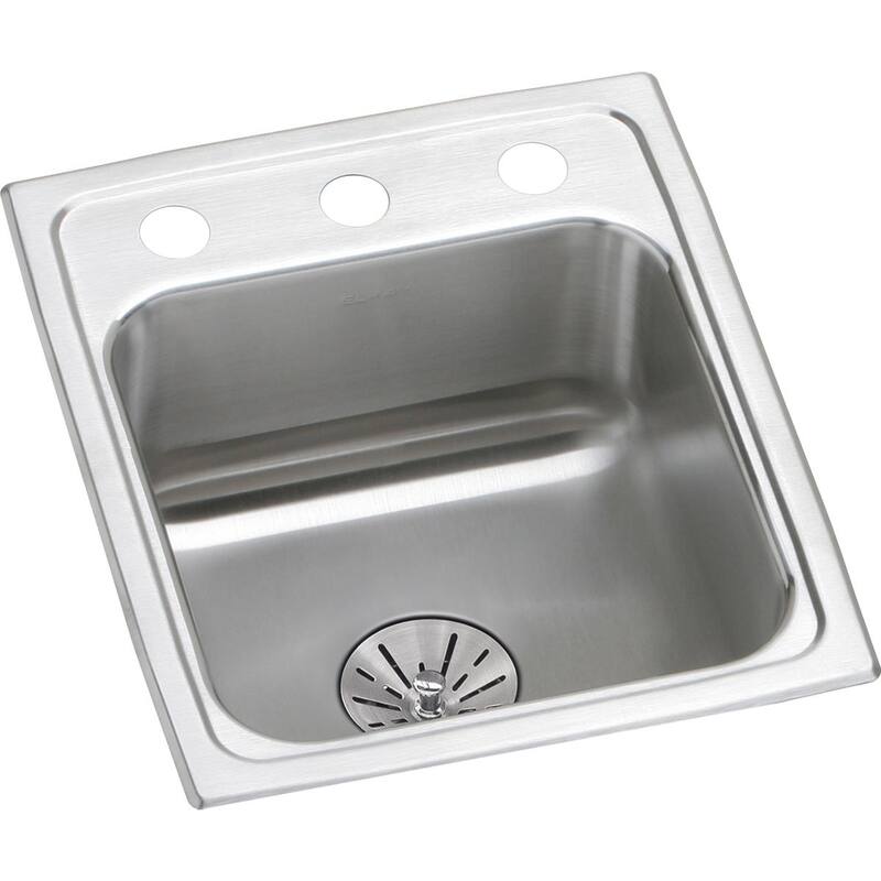Elkay Lustertone Classic Stainless Steel 13" x 16" x 6-1/2", Single Bowl Drop-in ADA Sink with Perfect Drain