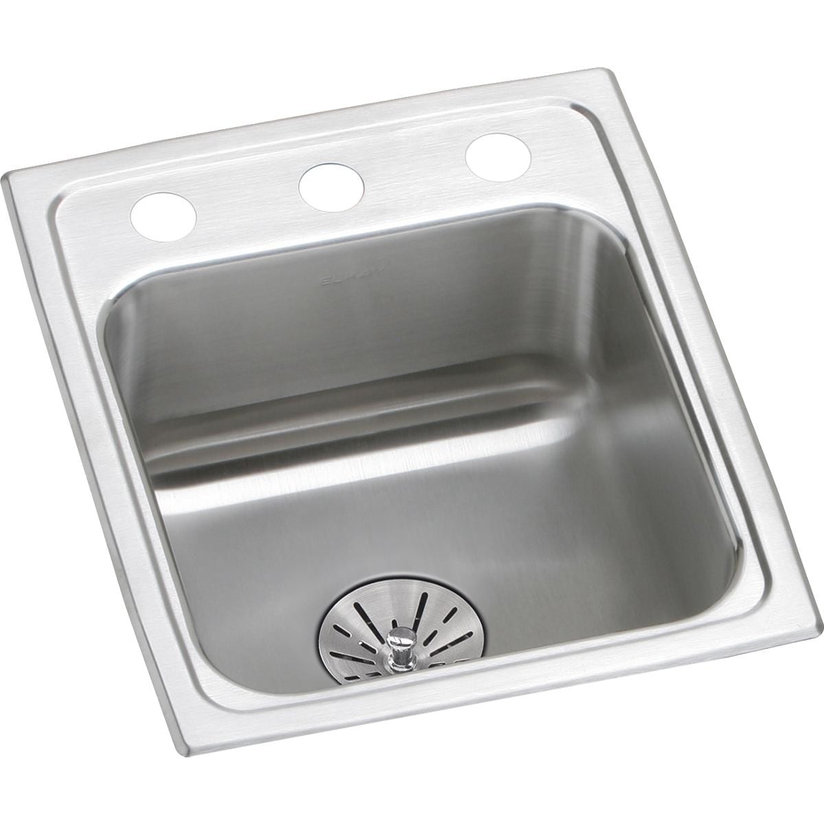Elkay Lustertone Classic Stainless Steel 13" x 16" x 6-1/2", Single Bowl Drop-in ADA Sink with Perfect Drain