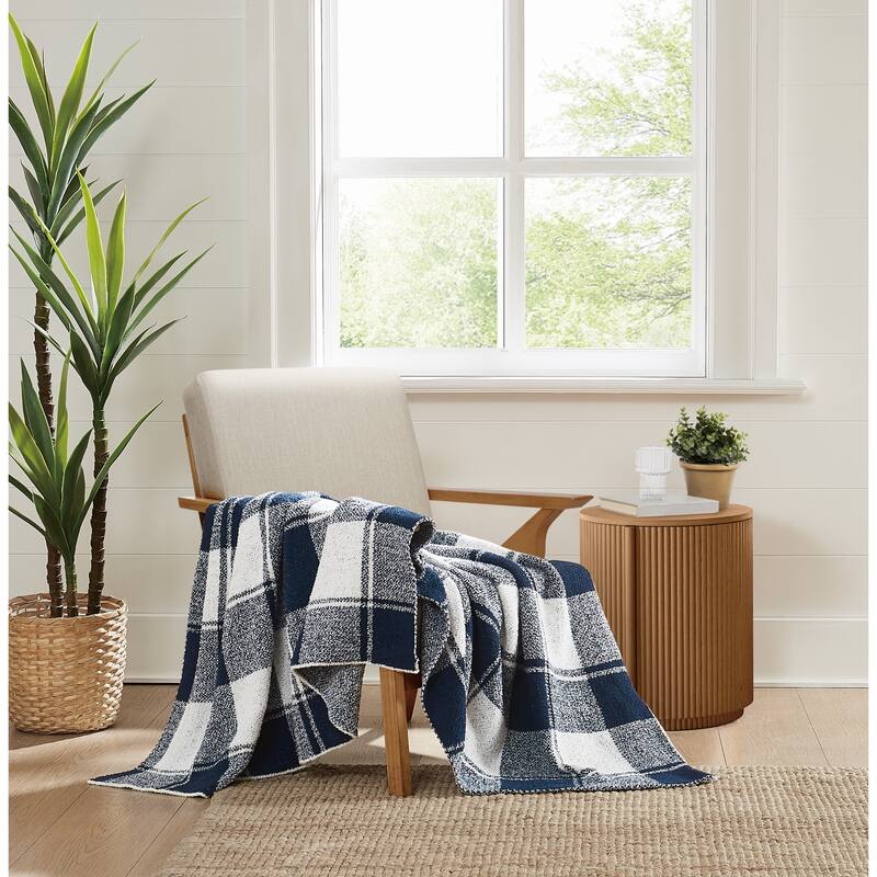 Brooklyn Loom Dusted Plaid 50x70 Throw