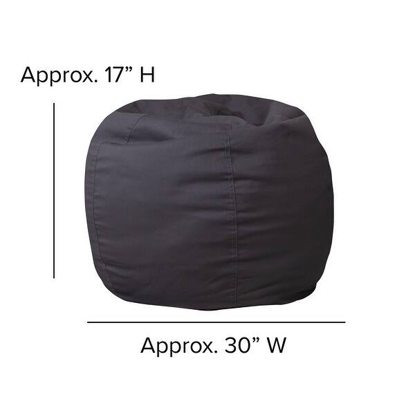 dimension image slide 6 of 8, Small Refillable Bean Bag Chair for Kids and Teens