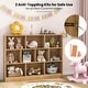 preview thumbnail 10 of 18, Costway 10-Cube Bookcase 41" Wooden Toy Storage Organizer for Kids - See Details
