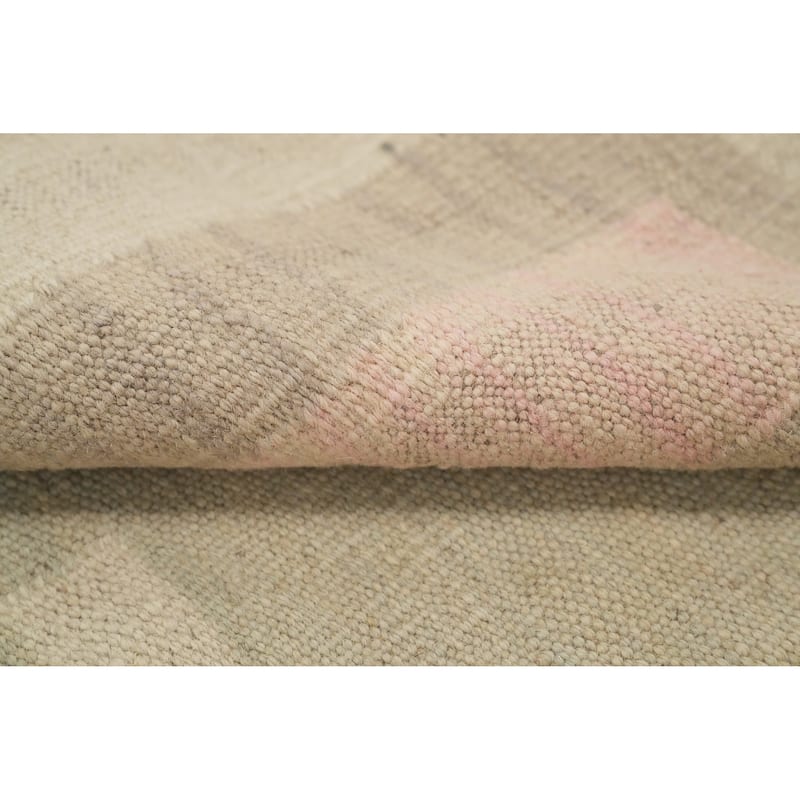 Hand Woven Oriental 100% Wool Carpet Southwestern Tribal Multi-Colored Kilim Area Rug - 12' 2'' X 9' 1''