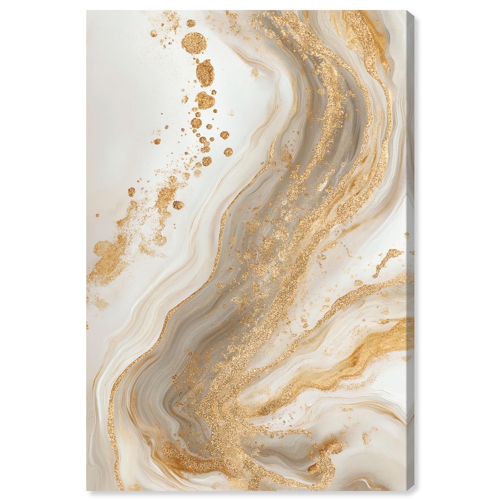 Gold Vein Canvas by Art Remedy, Gallery Wrapped